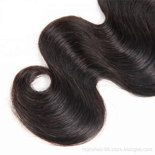 Honest Hair Manufacturer Directly Sell Natural Wave Virgin Brazilian Human Hair Bundles With Lace Frontal Closure
